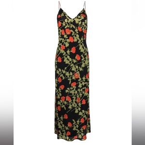 Bernadette Jeannette rose-print silk maxi dress
